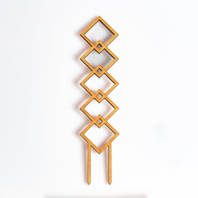 11" Walnut 5 Diamond Trellis - Urban Sprouts