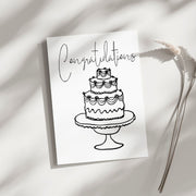 Wedding Cake - Blank Greeting Card - Urban Sprouts