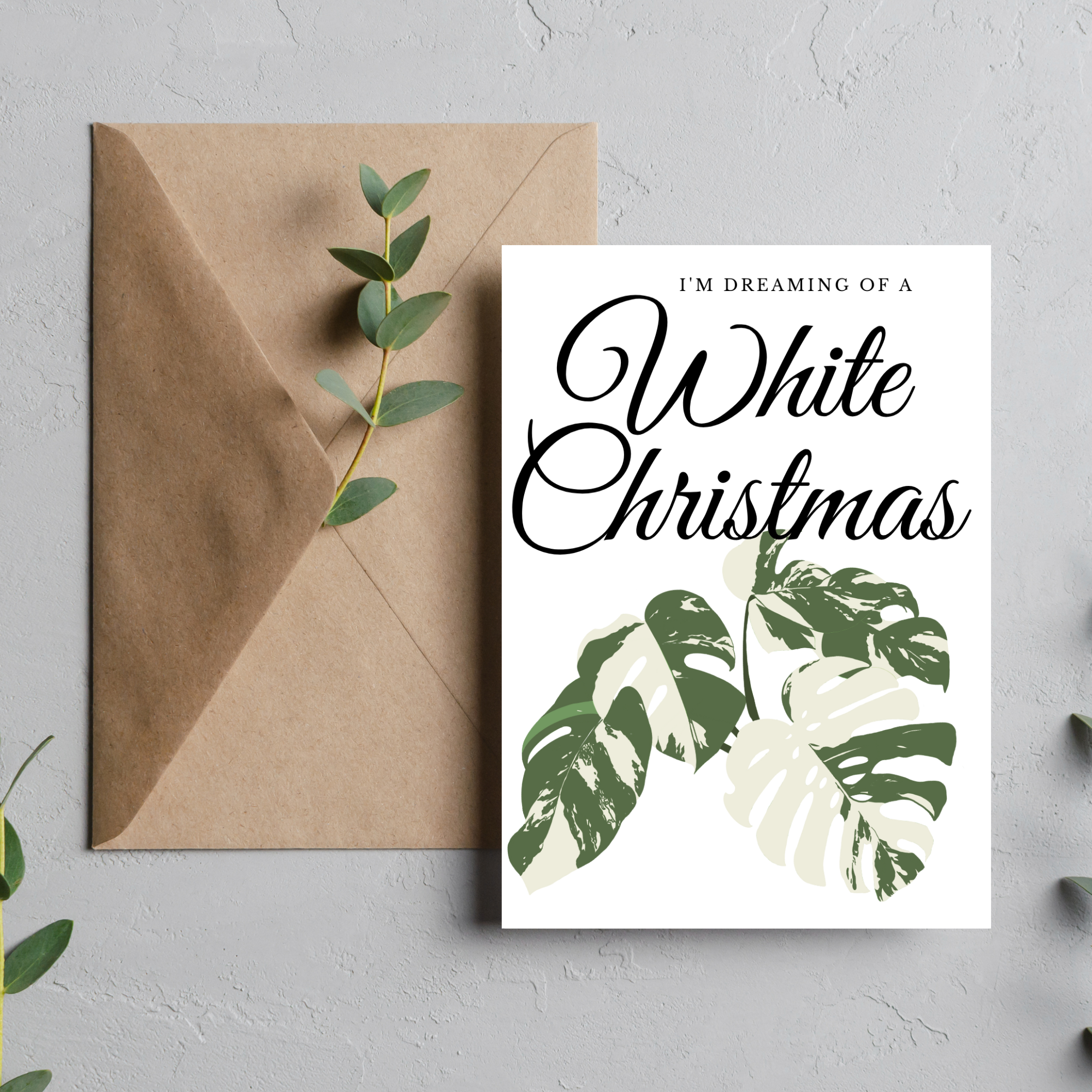 White Christmas -  - Blank Greeting Card - Urban Sprouts