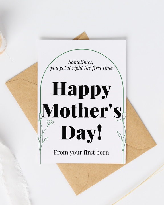 Your First Born - Blank Greeting Card - Urban Sprouts