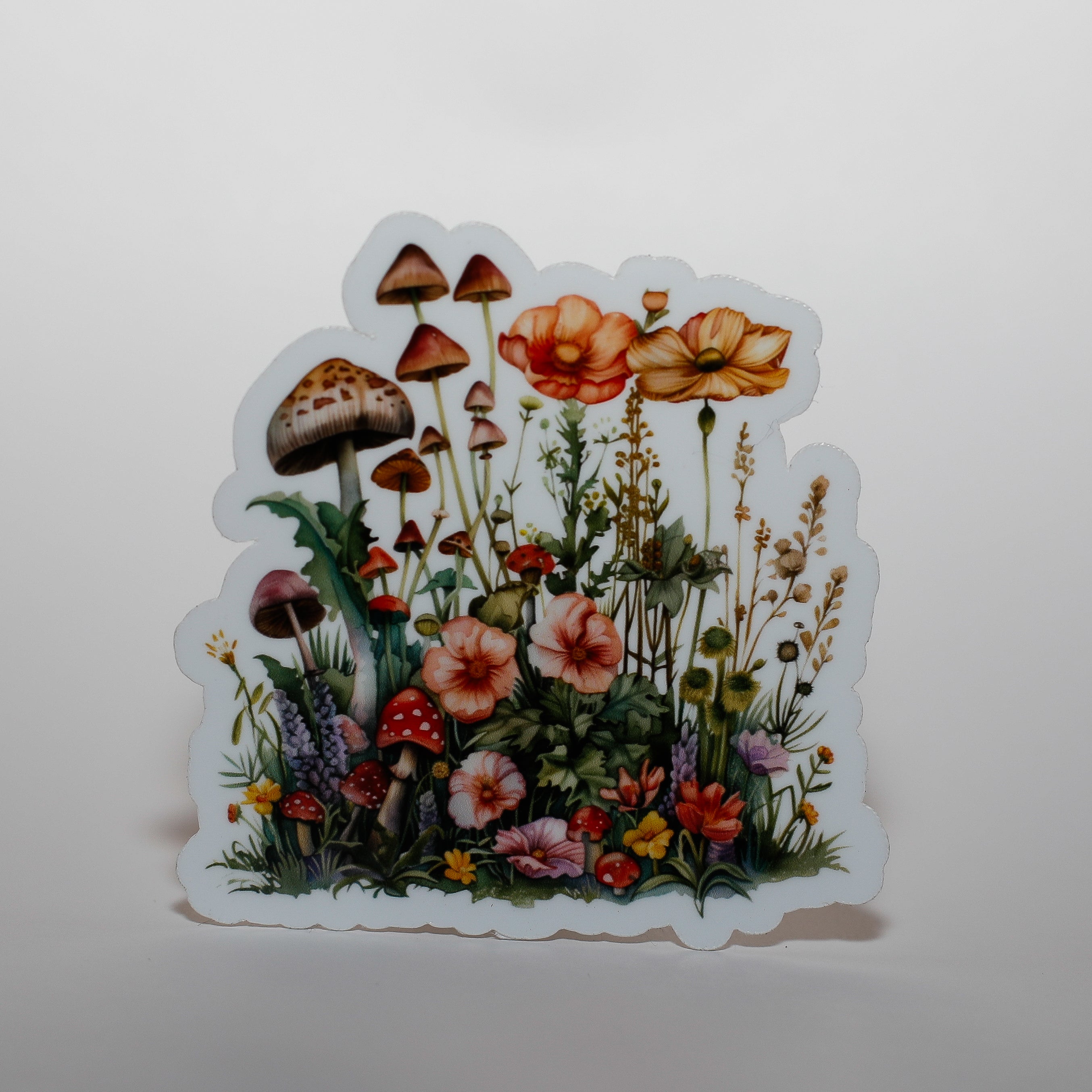 Wildflowers and Mushrooms Sticker