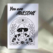 You Are Awesome Mushroom - Blank Greeting Card - Urban Sprouts