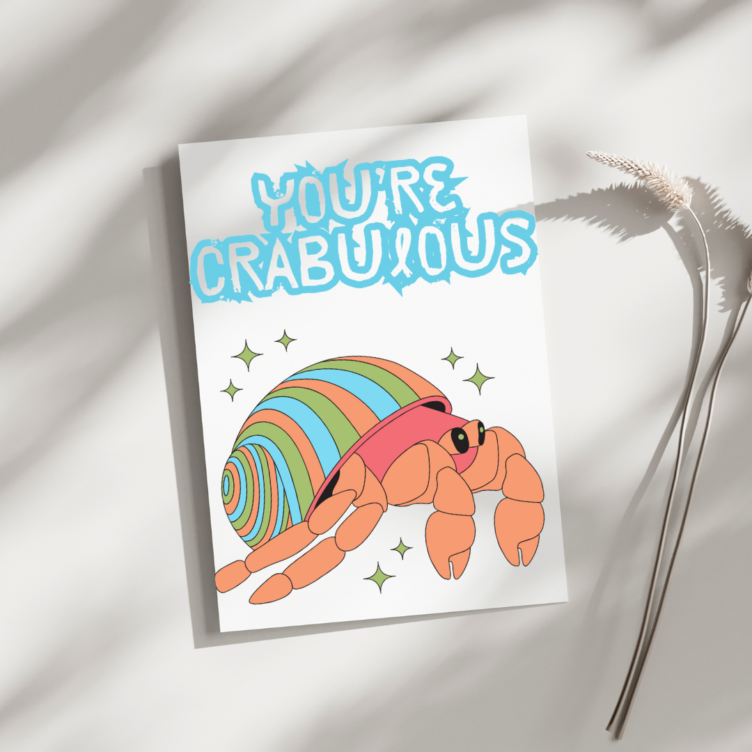 You're Crabulous - Blank Greeting Card - Urban Sprouts