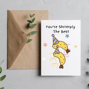 You're Shrimply The Best - Blank Greeting Card - Urban Sprouts