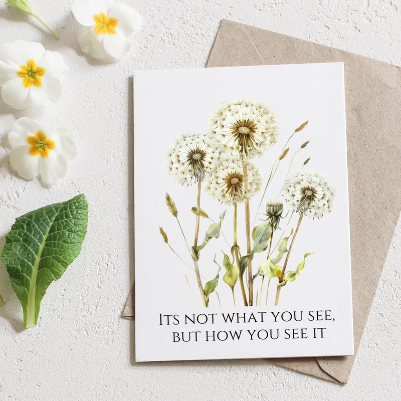 Not What You See How You See It - Blank Greeting Card