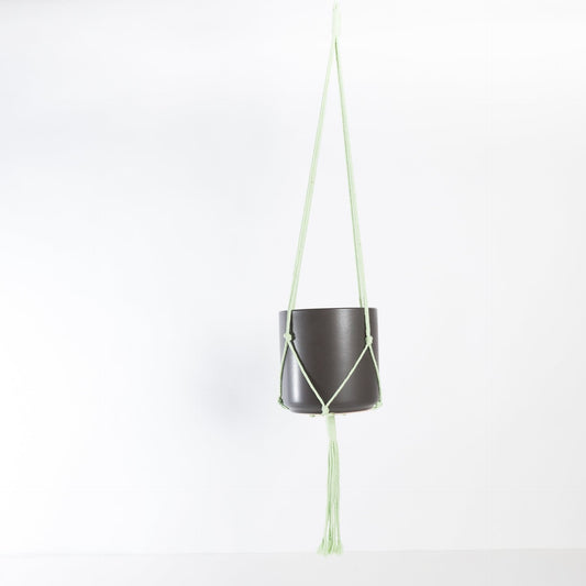 Macrame Plant Hanger - Seafoam Green 36"