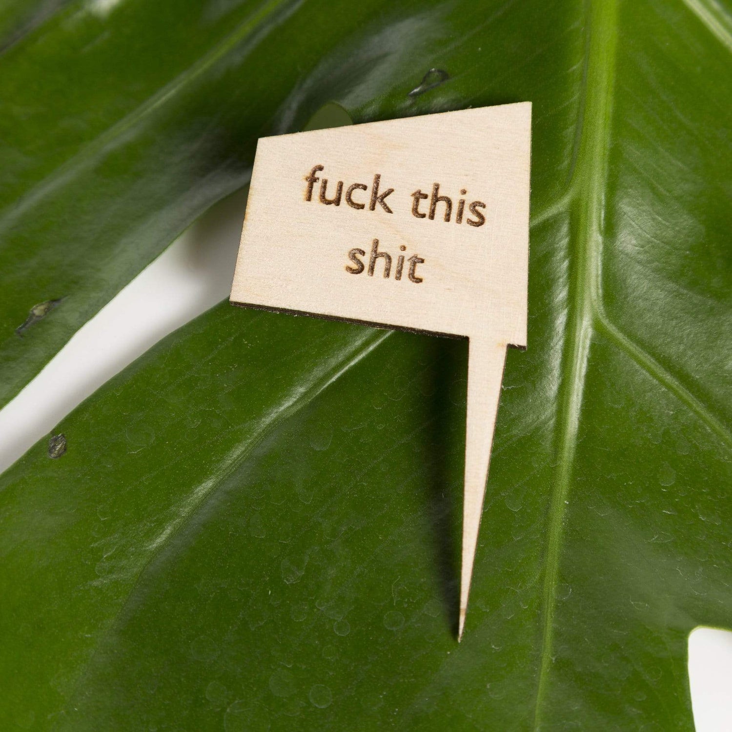 Mini Wood Sign - Fuck This Shit - Urban Sprouts