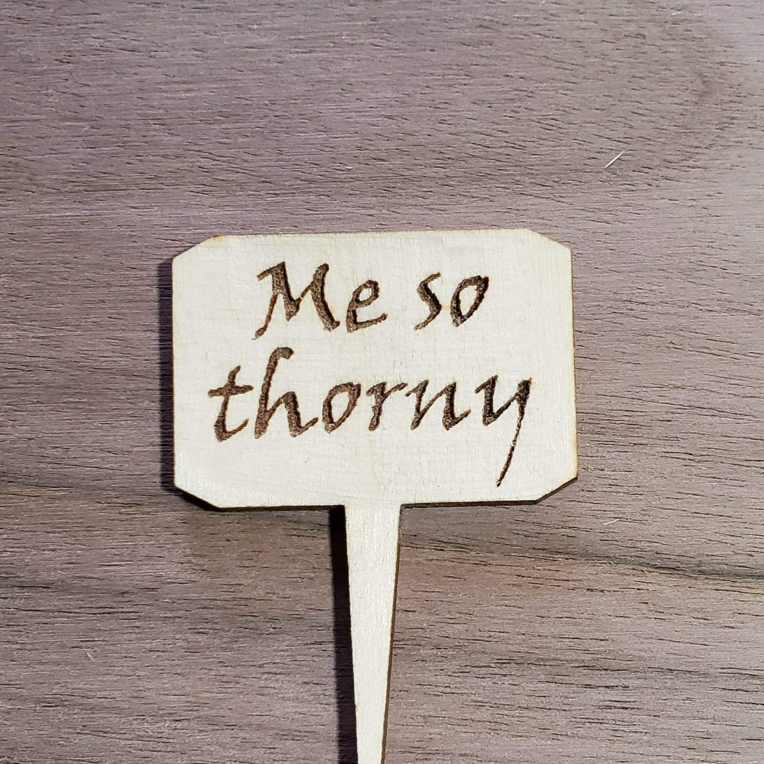 Mini Wood Sign - Me So Thorny - Urban Sprouts