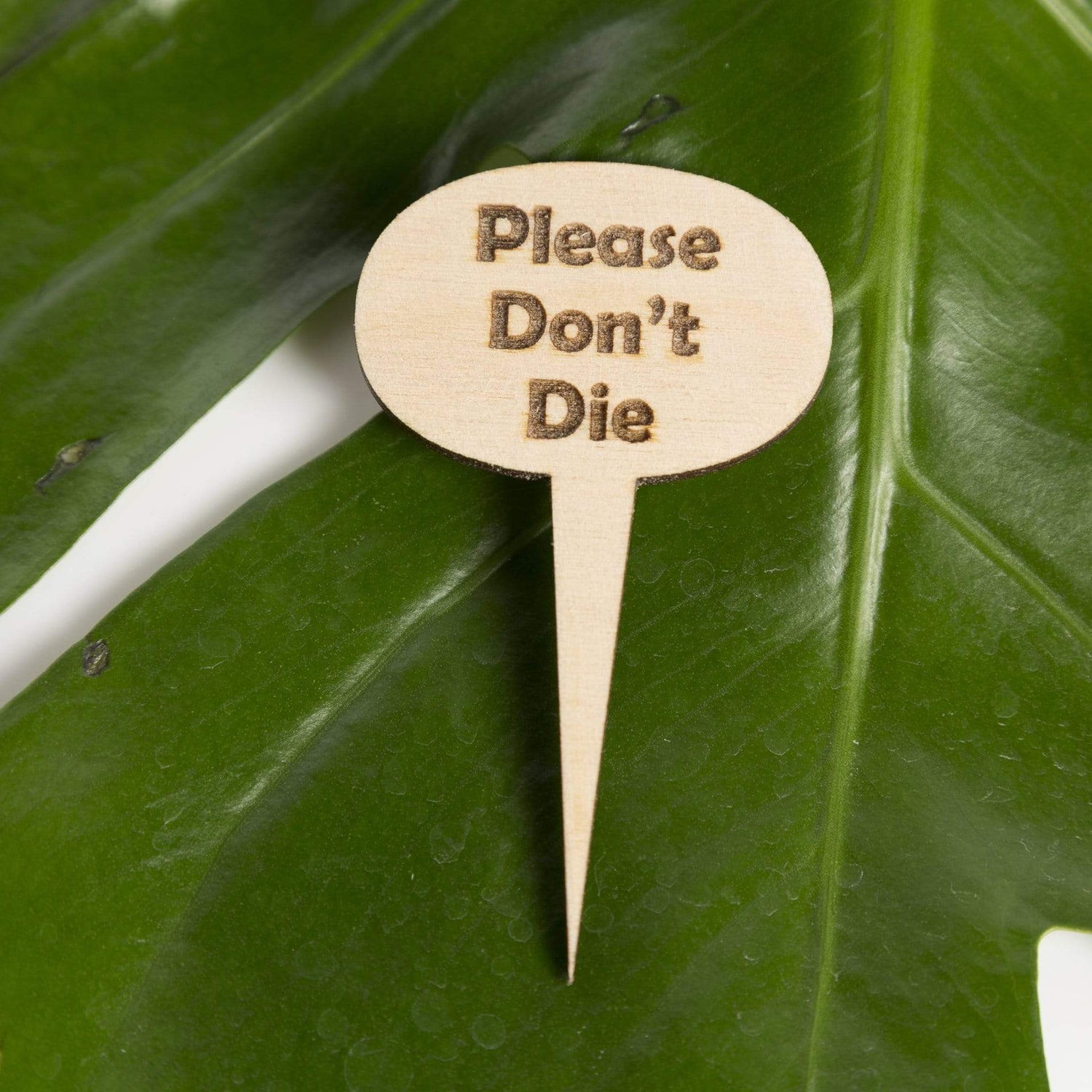Mini Wood Sign - Please Don't Die - Urban Sprouts