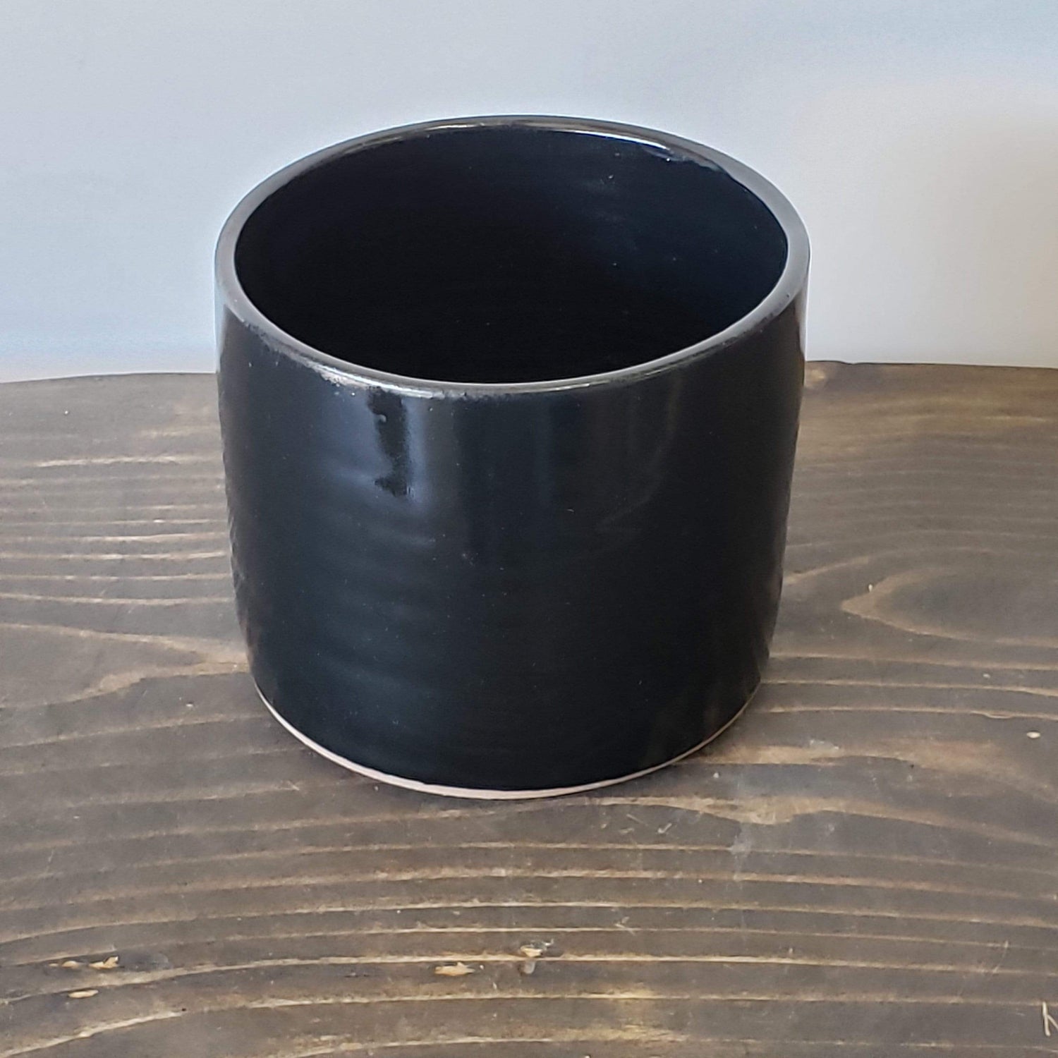 Gravesco Pottery Pot Black / 4" Modern Minimalist Cylinder Planter