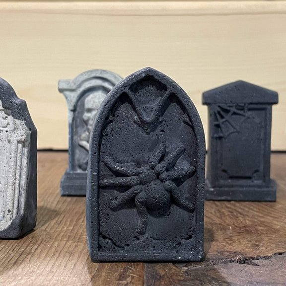 Urban Sprouts Production Prop Black Mini Cement Tombstone Prop