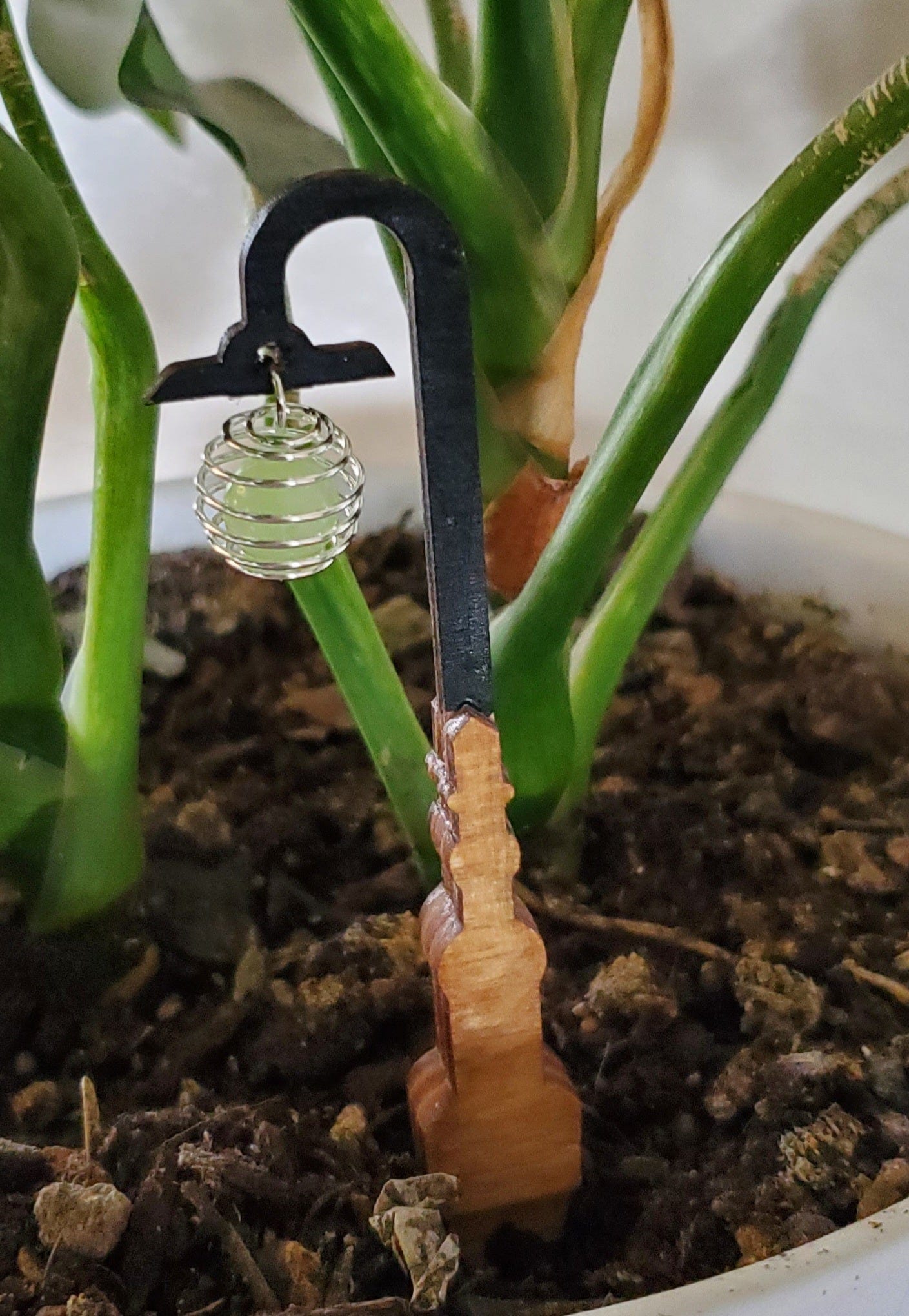 Urban Sprouts Production Prop Glow Lantern Post Mini Wood Sign - Terrarium
