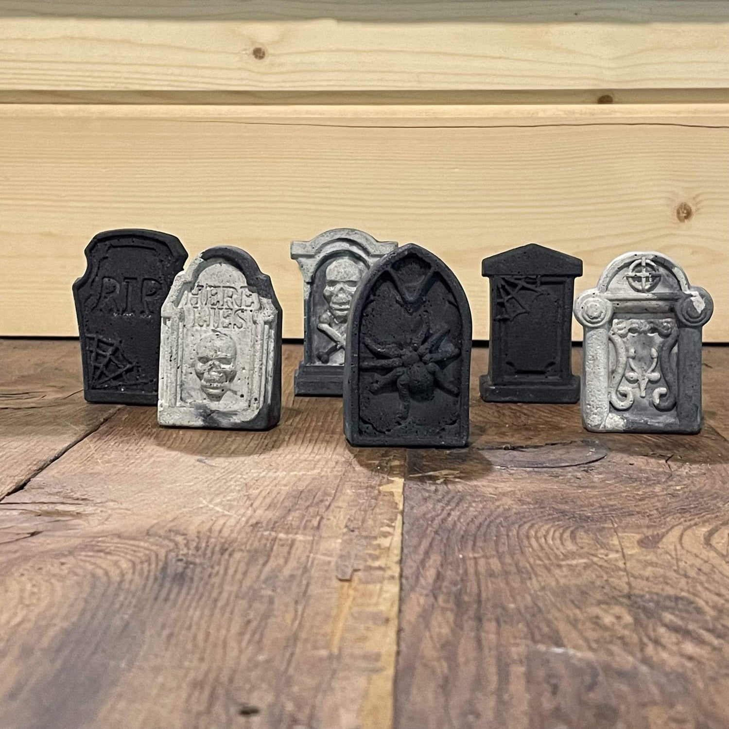 Urban Sprouts Production Prop Mini Cement Tombstone Prop